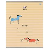Тетрадь в клетку BG, DogArt, 18 листов, в ассортименте