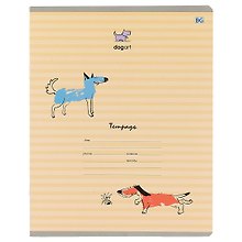 Тетрадь в клетку BG «DogArt» в ассортименте, 18 листов