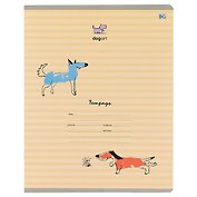 Тетрадь в клетку BG, DogArt, 18 листов, в ассортименте