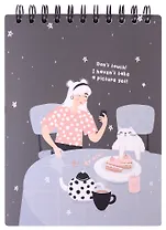 Скетчбук А5 45л "Blogger" 190г/м2, тв. обложка, спираль