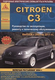 Citroen C3. Выпуск с 2001 по 2011 гг. (включая рестайлинг 2004 г.). Руководство по эксплуатации, ремонту и техническому обслуживанию