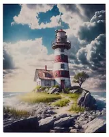 Набор для творчества. Алмазная мозаика "Путеводный маяк", 20 х 25 см