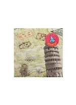 Салфетки бум. Пизанская башня на бежевом (335340) (набор 20шт) (33х33см) (упаковка)