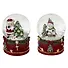 Фигурка декоративная Дед Мороз,Снеговик в стеклянном шаре, 2 варианта (6х6х8) (823398) - 0