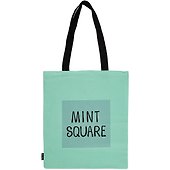 Сумка-шоппер Mint square цветная, текстиль 40см.*32см. - 0