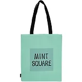 Сумка-шоппер Mint square цветная, текстиль 40см.*32см.