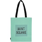 Сумка-шоппер Mint square цветная, текстиль 40см.*32см.