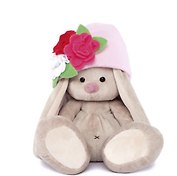 Мягкая игрушка Зайка Ми в шапочке с цветами (18 см) (SidS-069)
