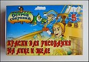 Краски пальчиковые Лапландия для детей от 3-х лет, набор 3 цвета, 150 мл.