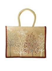 Джутовая сумка. 43x34x19 см, длина ручки- 60 см, PB2326