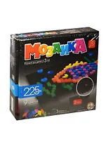 Мозаика фигурная (00984) (225 фишек/9цв.+2 черных поля/230х200х35мм) (3+) (коробка)