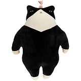 Мягкая игрушка Кот-единорог черный (текстиль) (60см)