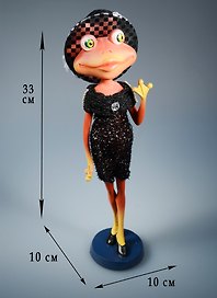Фигурка Лягушка-модница (10х10х33) (57017)