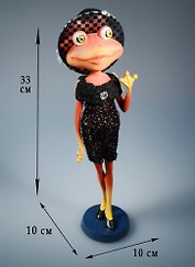 Фигурка Лягушка-модница (10х10х33) (57017)