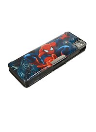 Пенал школьный 1отд. "Spider-man" 8*23*2,5см, с наполнением (точилки), пластик, Disney