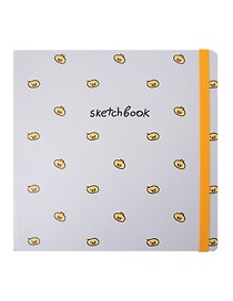 Скетчбук 200*200 80л "Цыплята" 100г/м2, тв.обложка, мат.ламинация, резинка