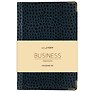 Ежедневник дат. 2027г. А5 176л "BUSINESS PREMIUM. Lizard" синий, иск.кожа, обл.поролон, мет.уголки, тонир.блок, зол.торец, 2 ляссе