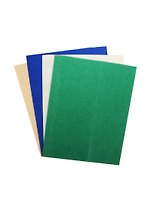 Набор листов фетр (А4) (4 шт) (зеленый, синий, белый, бежевый) (упаковка)