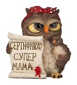 Фигурка Сова супермама 7см  (537-258)