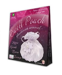 Набор для детск. творчества Атласный мешочек Белый (АМ13006) (Swell Pouch) (6+) (коробка)