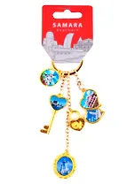 Брелок гроздь Самара (мет.вст.фольга цв.золото) (176GB-F-55)