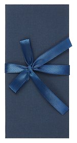 Подарочная коробка для денег с бантом, крафт, коричневый