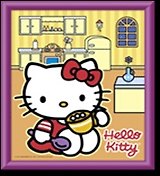 Набор для творчества, Shipper Arts&Crafts Создание картин "Hello Kitty на кухне", 20х25 см