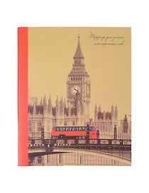 Тетрадь для записи иностранных слов «Британские зарисовки», 48 листов в клетку, А5 - Unnika