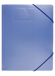 Папка на резинке A4 "Gems" голубой, пластик 0,5мм