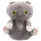 Мягкая игрушка  Кот сидит серый (35 см)