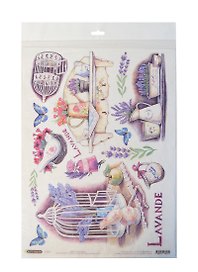 Рисовая бумага для декупажа Craft Premier Винтажная клетка (28,2х38,4см) (25 г/м)