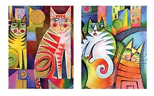 Тетрадь общая «Bright Cats», 100 листов в клетку, А5 - Marker Arte