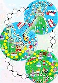 Настольная игра-ходилка «Путешествие по России», Дрофа-Медиа - 1