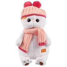 Игрушка мягкая Budi Basa, Ли-Ли в розовой шапке с шарфом, 27см