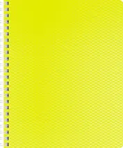 Тетрадь в клетку Hatber, Diamond Neon, 80 листов, желтая
