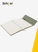 Книга для записей, А5, 100 листов, зеленая, на магните, Schiller - 2