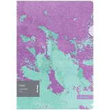 Папка-уголок А4 "Haze" 200 мкм, с эффектом блесток, сиренево-мятная, пластик, Berlingo