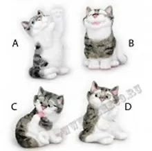 Фигурка декоративная Кот (154459) (7х7х11) (4 вида)