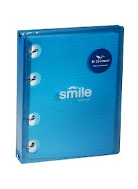 Тетрадь на кольцах «Smile» 120 листов в клетку, А5, сменный блок - Infolio