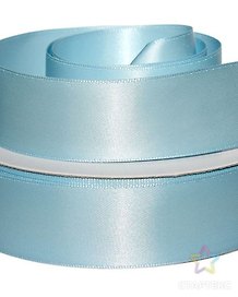Лента атласная 1д (0,25 х 4,5 м)  голубой (3105)