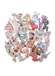 Брелок-подвеска ткань в ассортименте (9см) (N602-01)