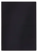 Ежедневник недат. А5+ 160л "Нубук" черный, кожзам, мягк.переплет, тонир.блок, блинт.тиснение, справ.мат-лы, 2 ляссе, инд.уп