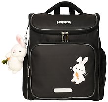 Ранец «White Rabbit» с брелоком, 1–4 класс, жёсткий каркас, 2 отделения, 38×30×18 см, нейлон, Lorex