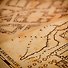 Сувенирная Карта мародёров на пергаметной бумаге Гарри Поттер (22х47) (Map001) - 1