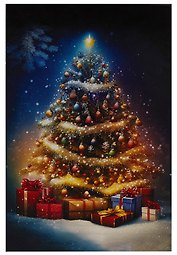 Коробка подарочная "Елочка с иголочки" 30.5*20*13см, Новый год, картон