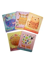 Тетрадь в клетку Альт, "Праздник. веселые зверята", 48 листов, в ассортименте