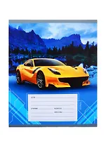 Тетрадь в клетку Unnika, "Спортивные авто", 24 листа, в ассортименте
