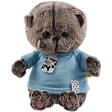 Игрушка мягкая Budi Basa, Басик BABY в голубой футболке (20 см) (BB-057)