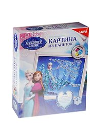 Набор для творчества LORI Картина из пайеток Disney/Дисней Эльза" Апд-007"