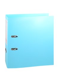 Папка архивная «NEWtone Pastel», 70 мм, А4, незабудка, ламинированный картон, Hatber